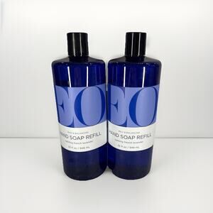 Liquid Hand Soap, French Lavender, EO Products, Two 32 fl oz Bottles (64 oz)